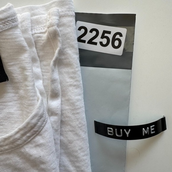 THEORY Crew Neck Tank Top Womens P White Slub Lightweight Sleeveless Made‎ Peru - Picture 9 of 9